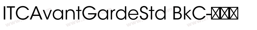 ITCAvantGardeStd BkC字体转换